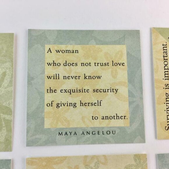 Maya Angelo Quote Cards Junk Journaling Supplies Scrapbook Ephemera Pack 12 mq - Picture 5 of 10